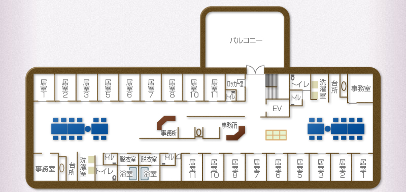 グループホームミズナスのデイサービス施設について